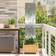 vidaXL Garden Privacy Screen Silver 32 x 140 cm