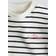 H&M Denim Skirt Sweatshirt Dress - White/Striped (1273044001)