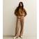 New Look Wide Leg Woven Drawstring Joggers - Tan Brown