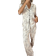 Shein Dream Adore Floral Tree Rabbit Print Short Sleeve Pants Collar Pajama Set
