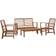 vidaXL 47282 - Brown Outdoor Lounge Set, 1 Table incl. 2 Chairs