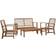 vidaXL 47282 - Brown Outdoor Lounge Set, 1 Table incl. 2 Chairs