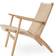 Carl Hansen & Søn CH25 Oiled Oak/Natural Lounge Chair 73cm
