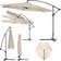 tectake Cantilever Garden Parasol 350cm