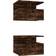 vidaXL 815313 Smoked Oak Bedside Table 31x40cm 2pcs