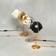 GUBI Multi-Lite Brass/White Table Lamp 50cm