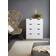 Asplund Snö A White/Oak Chest of Drawer 90x109cm