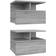 vidaXL 815315 Gray Sonoma Oak Bedside Table 31x40cm 2pcs