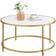 Vasagle Round LCT091A10 White/Gold Coffee Table 84cm