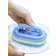 Shein Triple-thickness Design Special Fiber Brush Head With Handle Wall Porcelain Facial Sponge Cleaning Brush Blue 1 Pc
