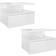 vidaXL 800418 High Gloss White Bedside Table 31x40cm 2pcs