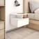 vidaXL 800418 High Gloss White Bedside Table 31x40cm 2pcs