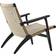 Carl Hansen & Søn CH25 Black Lacquered Oak/Natural Lounge Chair 73cm