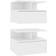 vidaXL 800406 White Bedside Table 31x40cm 2pcs