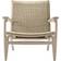 Carl Hansen & Søn CH25 Soaped Oak/Natural Lounge Chair 73cm