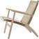 Carl Hansen & Søn CH25 White Oiled Oak/Natural Lounge Chair 73cm