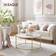 Vasagle Round LCT091A10 White/Gold Coffee Table 84cm