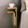 Maze Interior F Left Oak Wall Shelf 21cm
