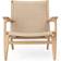 Carl Hansen & Søn CH25 Oiled Oak/Natural Lounge Chair 73cm