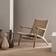 Carl Hansen & Søn CH25 Oiled Oak/Natural Lounge Chair 73cm