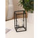 Shein 1pc Iron Square Candle Holder Black Candle Holder 26cm