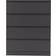 SECONIQUE Malvern Grey Chest of Drawer 80x100cm