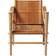 Cinas Noble Safari Leather Brown Lounge Chair 79cm