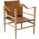 Cinas Noble Safari Leather Brown Lounge Chair 79cm