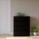 SECONIQUE Malvern Black Chest of Drawer 80x100cm