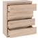 SECONIQUE Malvern Sonoma Oak Effect Chest of Drawer 80x100cm