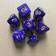 Dungeons & Dragons Polyhedral Dice Purple Blue 7pcs