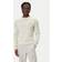 BOSS Cotton Sweater With Contrast Details - Natural