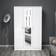 Fwstyle Chilton 3-Door White Gloss Wardrobe 114x181cm