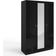 Fwstyle Chilton 3-Door Black Gloss Wardrobe 114x181cm