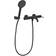 Beliani Brass Wall Mounted Bath Shower Mixer Set Black