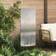 vidaXL Garden Privacy Screen Floral Silver 50 x 140 cm