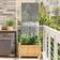 vidaXL Garden Privacy Screen Floral Silver 50 x 140 cm