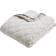 Catherine Lansfield Corded Leaves 240x260 cm Gold Bedspread Beige
