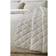 Catherine Lansfield Corded Leaves 240x260 cm Gold Bedspread Beige