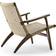 Carl Hansen & Søn CH25 Oiled Walnut/Natural Wicker Lounge Chair 73cm