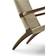 Carl Hansen & Søn CH25 Oiled Walnut/Natural Wicker Lounge Chair 73cm