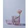 Kosta Boda Crackle Pink Candle Holder