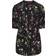 Yours Floral Print Pintuck Blouse - Black