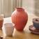 Knabstrup Keramik Fluted Coral Vase 27cm