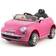 Xootz Kids Pink Fiat 500 Ride On Car