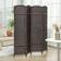 Homcom 4 Panel Folding Privacy Screen 160 x 170cm Brown Room Divider