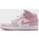Jordan AJ 1 Mid Boys Grade School Shoes - Pearl Pink/White/Medium Soft Pink