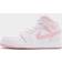 Jordan AJ 1 Mid Boys Grade School Shoes - Pearl Pink/White/Medium Soft Pink