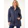 Roman Petite Finish Quilted Padded Coat - Navy