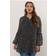 Yours Spot Print Pleated Blouse Women - Black